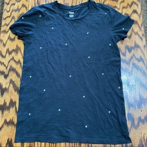Victoria’s Secret Pink Black & White Stars Tee M